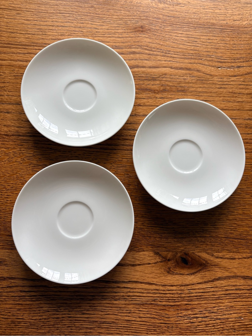 Set of 3-Villeroy and Boch Royal Weiss Fine Bone cups & saucers- made in Germany - Picture 13 of 15